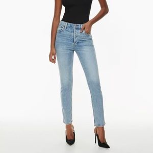 Aritzia Denim Forum The Yoko High Rise Slim Jeans